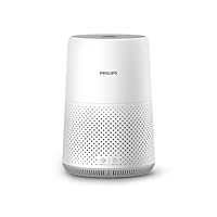 Philips 800i Series Compact Air Purifier, 49m2, HEPA & Activer Carbon Filter, Removes Up To 99,5% Of The Particles & Aerosols From The Air*, Connected with Air+ App, White (AC0850/70)