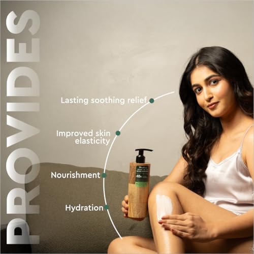 Image of Mintree Olive Body Lotion, 48-Hour Hydration with Ceramides and Peptides, Lightweight, Non-Sticky Body Lotion for Men and Women, Helps Calm Body Acne and Protect from Pollution | All Skin Types | 200 ml
