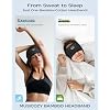MUSICOZY Sleep Headphones Soft Bamboo Cotton Headband Headphones for Sleeping, Sleep Headphone Wireless Bluetooth 5.4 with Ultra-Thin HD Stereo Speaker for Unique Gifts(Classic Black)