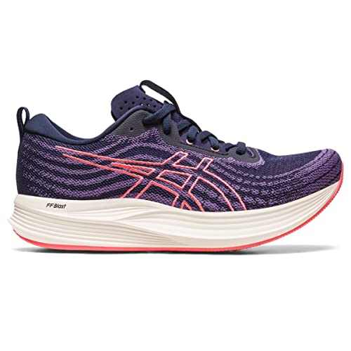ASICS Damen EvoRide Speed Laufschuhe, Midnight/Papaya, 37 EU
