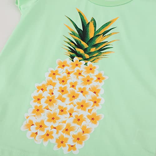Image of Girls Graphic T Shirts 3 Pack 100% Cotton Short Sleeve Tees for Toddler Little Big Girls Cute Printed Casual Summer Tops