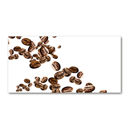 Dosseret en verre de sécurité Tulup 140x70 cm contre les taches de graisse motif grains de café brun