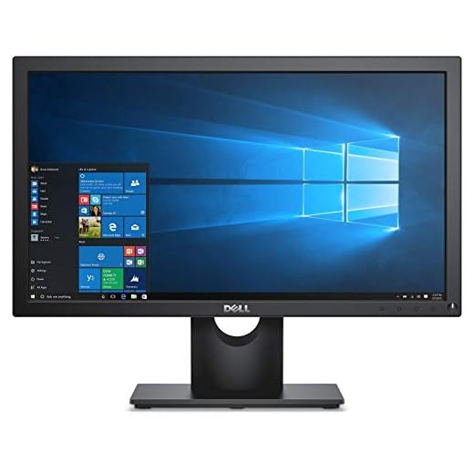 Dell E2016HV VESA Mountable 20" HD+ Screen LED-Lit Monitor,Black