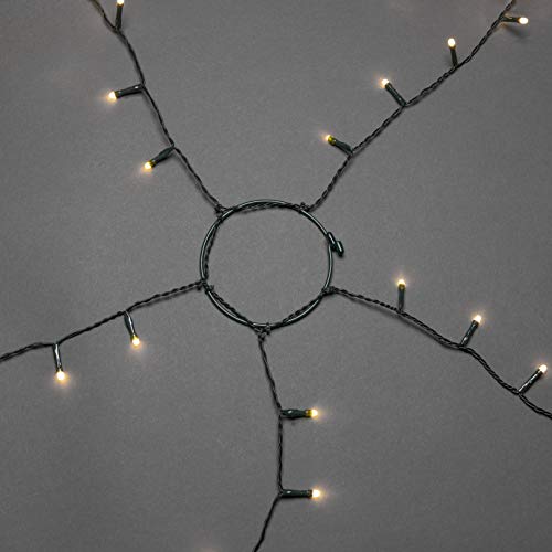 Konstsmide LED Halo Tree System Christmas Lights Indoor 5 Strands/Indoor Use (IP20)/150 Diodes/Optional 8 Hour Timer/1.8m/String Lights Green Cable - Image 3