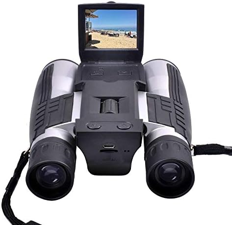 Night Vision Upgraded Lens Version Binoculars with Video Recorder Digital Camera 2" LCD Display Display HD Digital Camera 12x32 5MP Video Photo Recorder Telescope Tracking up to 300 Meters