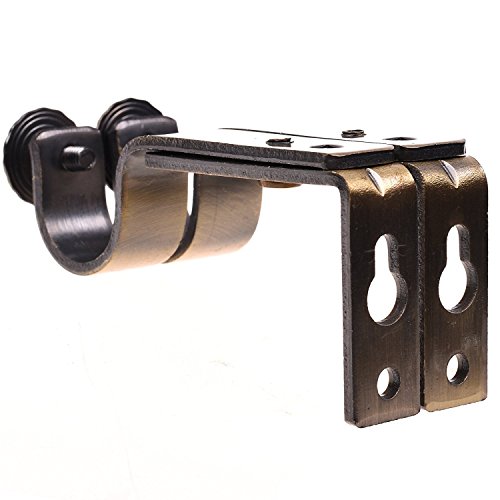 alikeke Adjustable Curtain Rod Brackets - Bronze Color (Set of 2) - Thumbnail 2