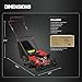 PowerSmart EasyGlide 21-Inch Gas Lawn Mower, 144cc OHV Engine, Walk-Behind Push Mower 3-in-1 Mulching/Discharge/Bag, 6-Position Height Adjustment, Durable Steel Deck, High Rear Wheels