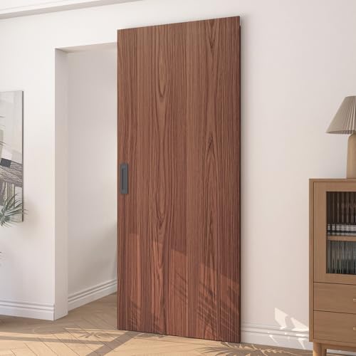 JUBEST 36"x86" Concealed Sliding Barn Door with Soft Close Hardware