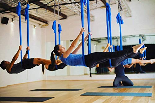 Image of F.Life Aerial Silk Yoga Hammock & Swing for yoga Inversion,Strength training,starter hardware kit