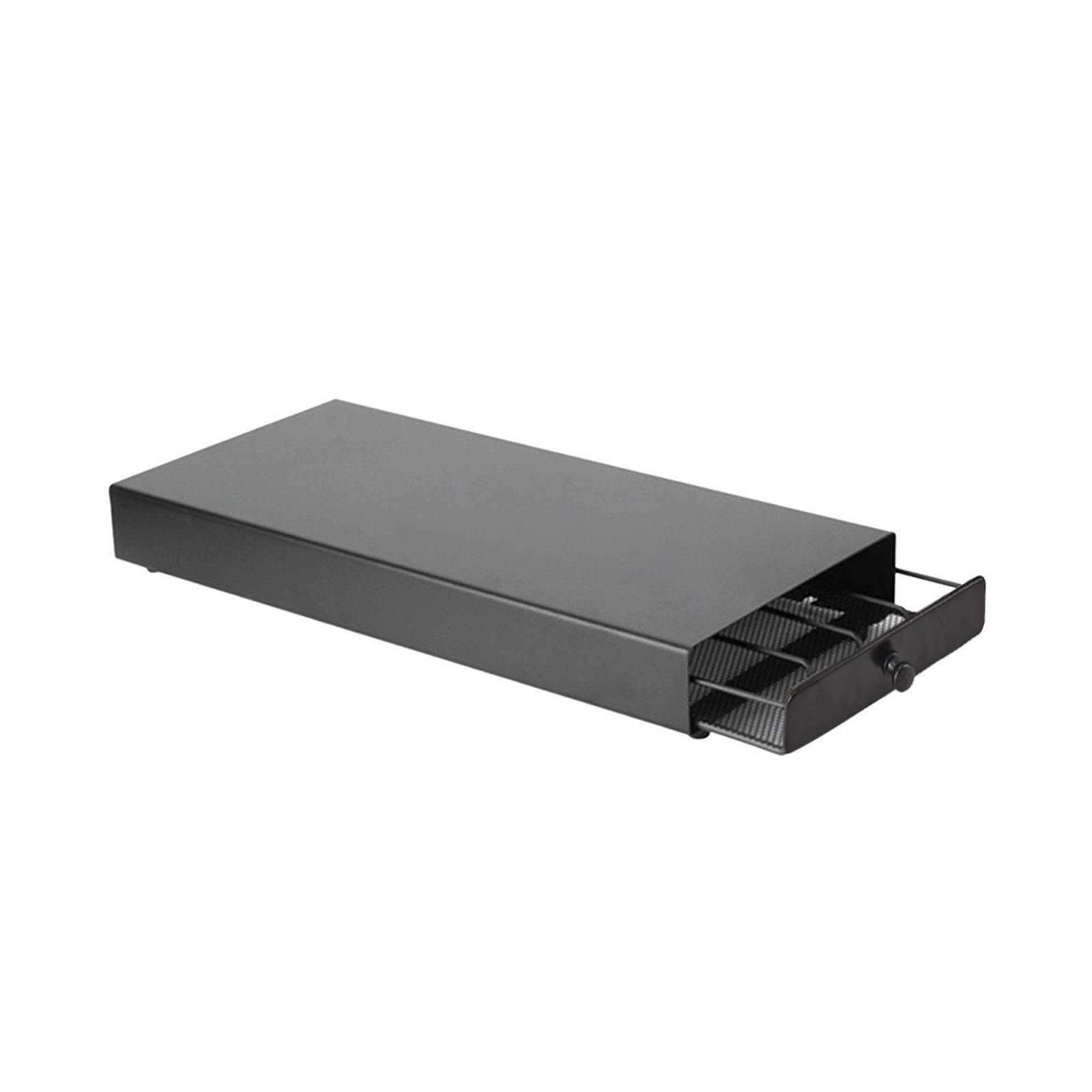Porta cialde con cassetto scorrevole organizza fino a 40 capsule senza sforzo, ideale per bancone della cucina o dispensa, design compatto ed elegante.