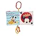 Kids Preferred Disney Baby Mickey Mouse Colorful Crinkle Soft Book with Teething Corner and On-The-Go Clip for Babies