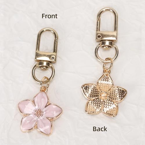 Cute Flower keychains, Flower Daisy Aesthetic Bag Keychain Charms, Mini Backpack keychain Purse Charms Hangbag Charms3