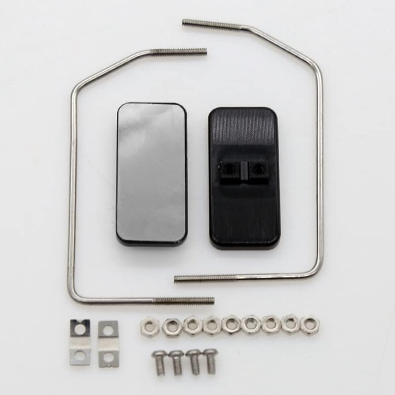 Metal Rearview Mirror for 1/10 RC Crawler Car Traxxas TRX4 D90 SCX10 1/14 Tamiya Truck Scania Man Actors Upgrade Parts