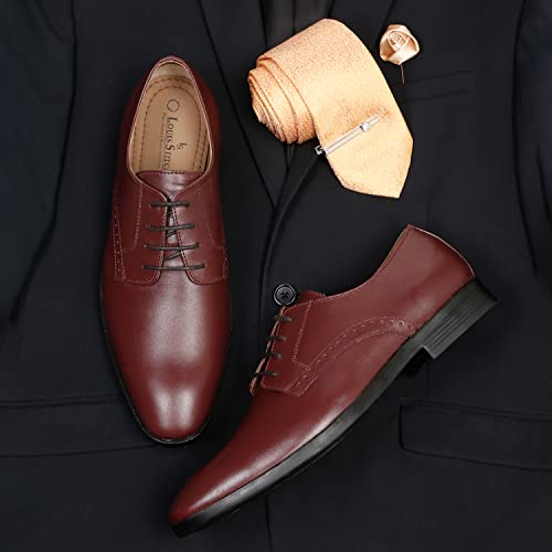 Image of LOUIS STITCH Formal Derby Lace Up Shoes for Men | Handcrafted Italian Leather Mens Shoes | RXPL