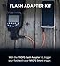 MIOPS Flash Sync Adapter Kit - 1 Meter Connection Cable (3.5mm) and Hot Shoe Adapter - Compatible with MIOPS Smart, Splash, and Mobile Remotes