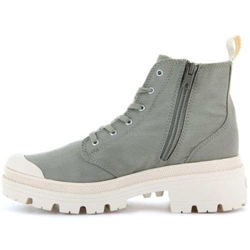 Image of Palladium Women's Pallabase Twill Canvas Combat Ankle Boots | Casual Boots