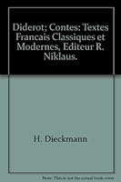 Diderot; Contes: Textes Francais Classiques et Modernes, Editeur R. Niklaus. B0010ZE3WU Book Cover