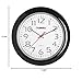 Lorell Wall Clock with Arabic Numerals, 13-1/4-Inch, Black Frame