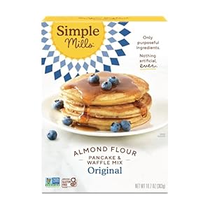 Simple Mills Almond Flour Pancake & Waffle Mix, Original – Gluten Free, Plant Based, Paleo Friendly, Breakfast 10.7 Ounce (Pack of 1)