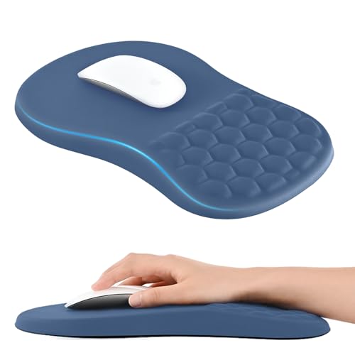 EooCoo Tapis de Souris XXL Gaming avec Design de Massage, Lavable Tapis Souris, Repose Poignet Souris Ergonomique en Tissu Lycra Confortable, Base en PU...