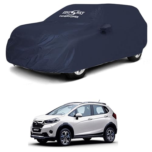 Image of KINGSWAY Accessories Waterproof Car Cover Only Compatible with Honda WRV Year 2017 to 2019, Mirror Pockets, Bird Poop, All Weather, Scratch and UV Protection Car Body Cover, Grey