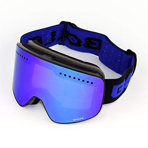 Gafas de esquí UV400 polarizadas de alta gama con doble lente para snowboard unisex