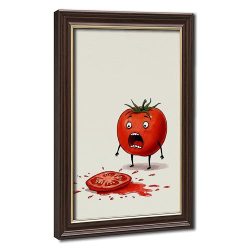 Poster humoristique toile Tomate Shock grand format déco chambre bureau