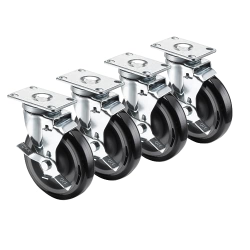 Roulette pivotante avec frein Krowne 12,7 cm de diamètre et charge 99,8 kg