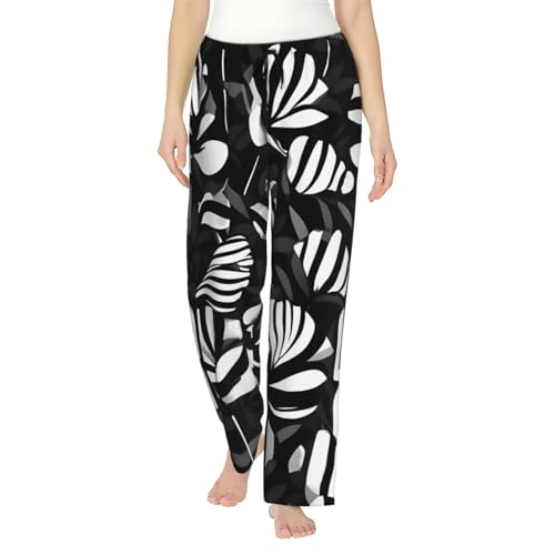 Pantalon de pyjama doux et respirant EdWal à rayures pour femmes