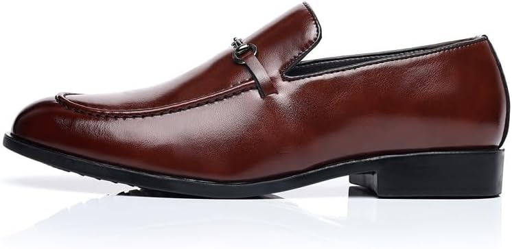 Men's Formal Slip-on Penny Loafers Business Tuxedo Classic Dress Shoes - Image 6