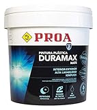 Pintura plástica mate. Pintura plástica interior-exterior mate DURAMAX. 6,5kg.