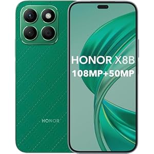 HONOR X8B 4G Smartphone,Cámara Triple de 108 MP, Pantalla HD+ FullView de 6,7″ y 90 Hz, Qualcomm Snapdragon 680 de 8 Núcleos,AMOLED 6.7″, 4500mAh Batería,Dual Sim,NFC,8＋256GB,Verde