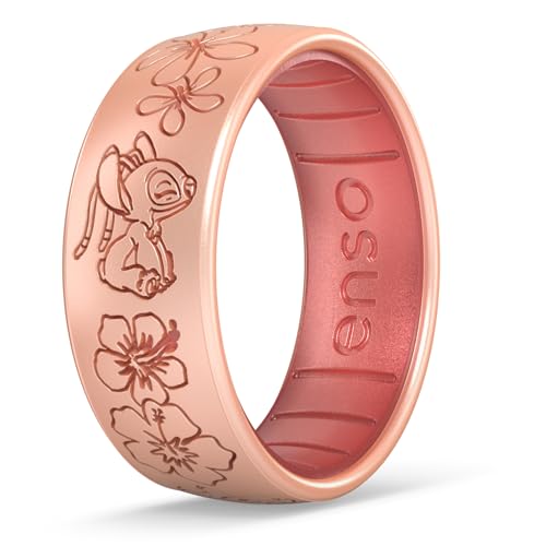 Enso Rings Disney Lilo & Stitch Silicone Ring Collection - Comfortable and Flexible Design