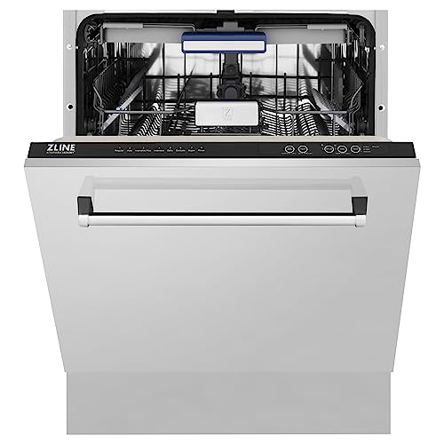 ZLINE 24" Tallac Series 3rd Rack Tall Tub Dishwasher in Stainless Steel, 51dBa (DWV-24) (304 Stainless Steel) - Image 3