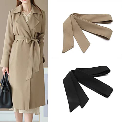 Unisex Overcoat Waist Belt,Women's Trench Coat Belt,Men Wide Waist Belt Jacket Belt(66.91x1.97in)2