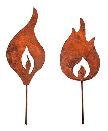 Fiamma in metallo da inserire Rayher Fiamme Metallo D\'Appuntare, Rame, 5X13Cm, 2 Design, Bu.Blis.2Pz, 46553638