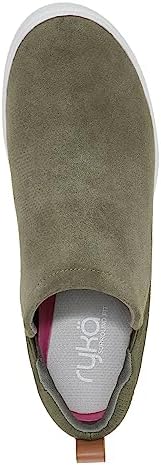 Ryka Women's Vera Wedge Sneaker Olive Green Leather 8 M | Image 5