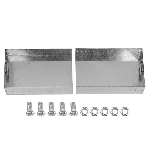 Verstellbarer Kamineinsatz, Erweiterbarer Aschekasten, Gluthalter aus Verzinktem Stahl, Sammler