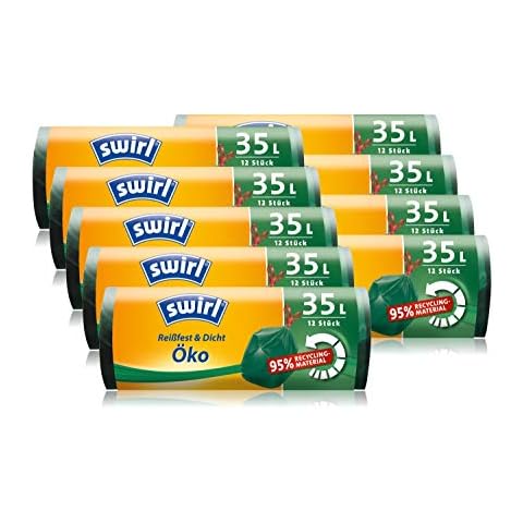 Swirl Öko-Müllbeutel mit Zugband, 35 Liter Cover