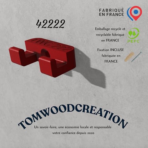 TOMWOODCREATION Compatible Wall Bracket for Lego Made in France (42222) - Image 2