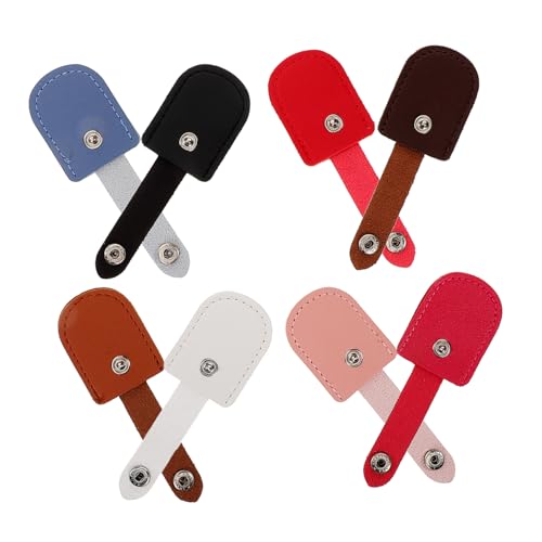 CIMAXIC Nail Clippers Protective Cover Set Cuticle Nipper Protector Manicure Scissors Cap 8pcs Pu Leather Sturdy Easy to Use