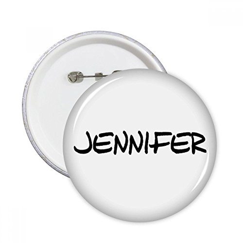 Broches Jennifer anglais manuscrit pour personnaliser vos sacs et vestes