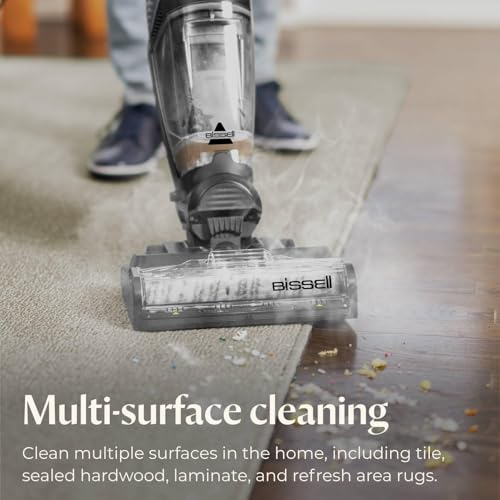 Image of Bissell CrossWave HydroSteam Deluxe Wet Dry Vac, Multi-Purpose Vacuum, Wash, and Steam, Formula Included, Blue, 3515Q