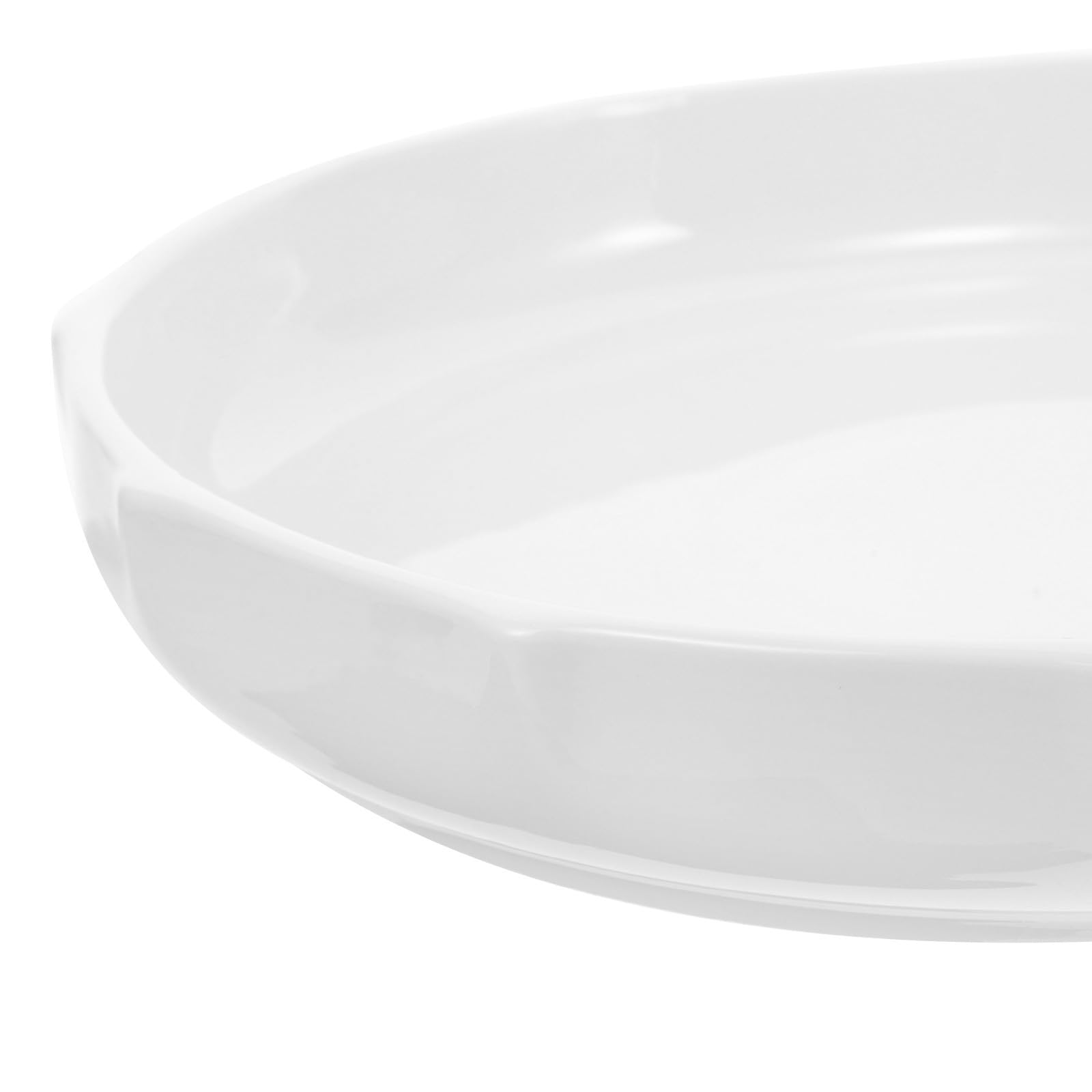 USHOBE Plato de Cerámica Blanco Versátil y Moderno Diseño Creativo de Hoja para Servir en Restaurante Adecuado para Cenas y Postres