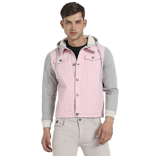 Image of Campus Sutra Cotton Mens Standard Length Jacket