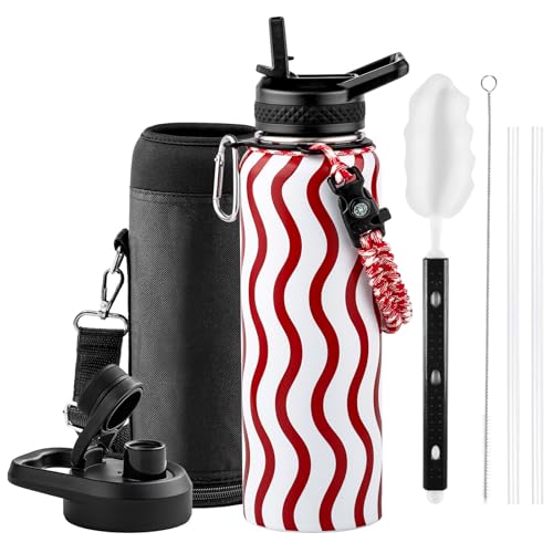 Image of RAYMYLO 2026 Soccer Biggest Event Edition Insulated Water Bottle 40 oz, Nation Flag Design, Best Souvenir & Gift for World Soccer Lover, Vacuum Stainless Steel (Cold for 36Hrs), Leak Proof & Non-BPA