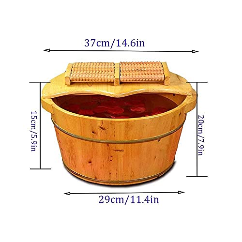 Masajeador de pies de madera con tapa y diseño térmico miniatura 2