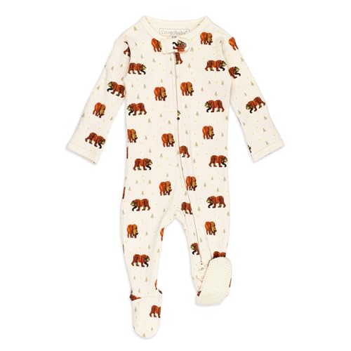 Image of L'ovedbaby Unisex Baby Organic 2-Way Zipper Footie