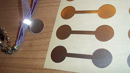 Jewellery Price Stickers - Circles or Rectangles, 1000, Silver Foil Circles