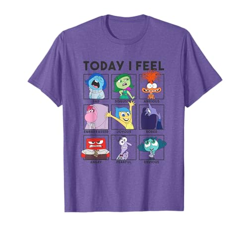 Disney Pixar Inside Out 2 Today I Feel... Emotions Panels Camiseta